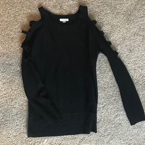 cut out sleeve sweater